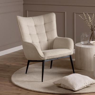 Bendt Fauteuil 'Kittie' stof, kleur Beige
