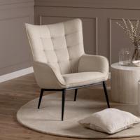 Bendt Fauteuil 'Kittie' stof, kleur Beige - thumbnail