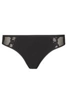 Dames mini slip kant - Elastisch katoenen lage dames onderbroeken - 38 - Zwart | Dames slip - Onderbroek - Ondergoed - 38 - Onderbroek - Ondergoed - thumbnail