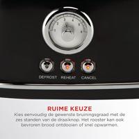 Bourgini Retro Broodrooster Zwart - thumbnail