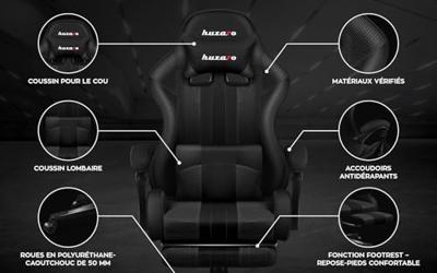 HUZARO FORCE 4.7 CARBON MESH GAMING STOEL