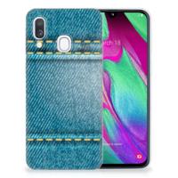 Samsung Galaxy A40 | Sillicone Back Cover | Jeans - thumbnail