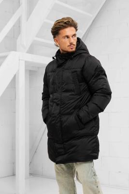 Pure Path Ripstop Puffer Parka Winterjas Heren Zwart - Maat L - Kleur: Zwart | Soccerfanshop
