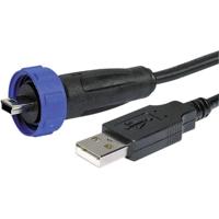 Bulgin PX0441/2M00 PX0441/2M00 Adapter voor USB-connector 2.0 - IP68 Stekker, recht USB A/Mini USB B 1 stuk(s) - thumbnail