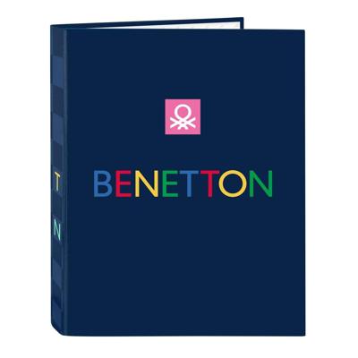 Ringmap Benetton Damero Marineblauw A4 26.5 x 33 x 4 cm