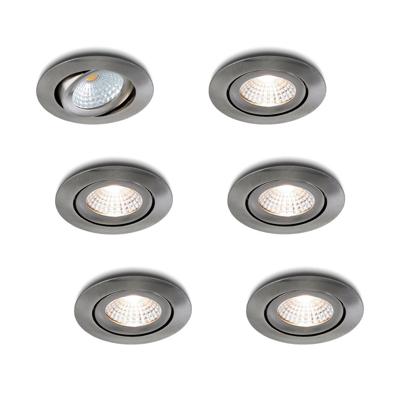 LED-inbouwspot Lumino RVS IP54 dimbaar
