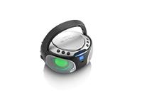 Lenco SCD-550SI Draagbare FM-radio CD/MP3/USB/Bluetooth-speler® met LED-verlichting Zilver - SCD-550SI - thumbnail