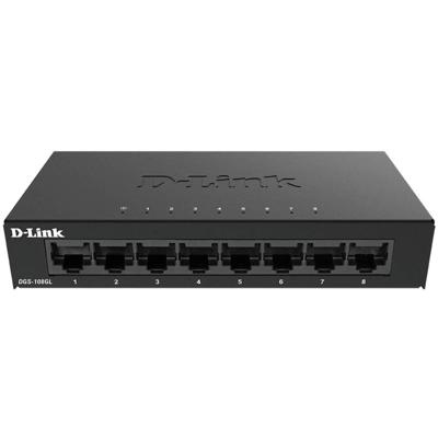 D-Link DGS-108GL/E DGS-108GL/E Netwerk switch 8 poorten 1 GBit/s D-Link DGS-108GL/E DGS-108GL/E Netwerk switch 8 poorten 1 GBit/s