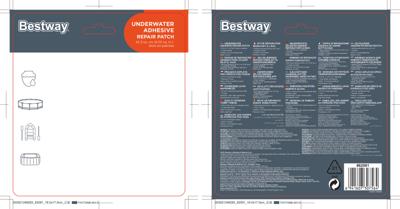 Bestway | Plaksetje Onderwater Reparatie 6,5 x 6,5 cm