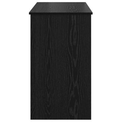 Plafondtafel met lade Zwart eiken 100 x 45 x 76 cm Bewerkt hout