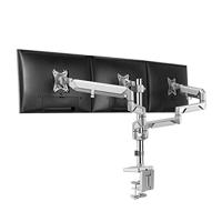 LogiLink BP0090 flat panel bureau steun 68,6 cm (27 ) Klem Zilver - thumbnail