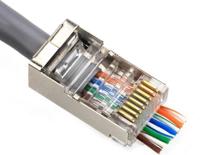 Cat6 RJ45 Stekkers met doorsteek - 100 stuks - metaal afgeschermd - thumbnail