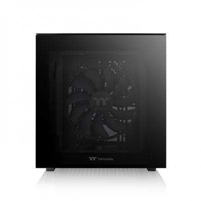 Thermaltake Divider 200 TG Black Micro-tower PC-behuizing Zwart 2 voorgeïnstalleerde ventilators, Zijvenster, Stoffilter Thermaltake Divider 200 TG Black Micro-tower PC-behuizing Zwart 2 voorgeïnstalleerde ventilators, Zijvenster, Stoffilter