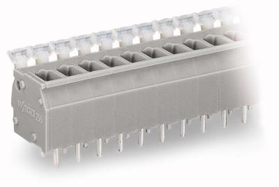 WAGO 255-412 Veerkrachtklemblok 2.50 mm² Aantal polen 12 Grijs 60 stuk(s)