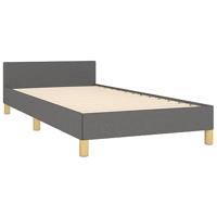 Bedframe zonder matras 90x190 cm stof donkergrijs - thumbnail