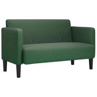 Loveseat bank 109 cm corduroy stof donkergroen - thumbnail