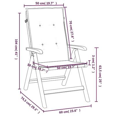 Tuinstoelen 8 st verstelbaar met kussens massief teakhout
