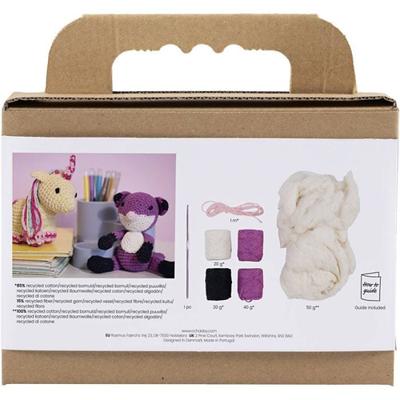 Creativ Company Hobbyset amigurumi, vos, zwart, plum, 1 doos Creativ Company Hobbyset amigurumi, vos, zwart, plum, 1 doos