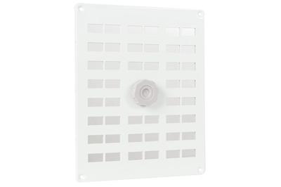 Nedco aluminium schuifrooster met gaas - 250x200mm - wit