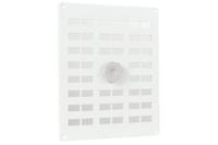 Nedco aluminium schuifrooster met gaas - 250x200mm - wit - thumbnail