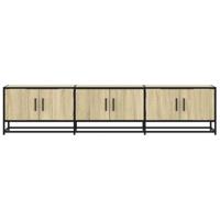 Tv-meubel 180x35x41 cm bewerkt hout sonoma eikenkleurig - thumbnail