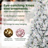 VidaXL Kunstmatige inklapbare kerstboom wit 210 cm pe en pvc - thumbnail