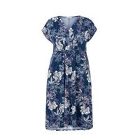 Ellos gebloemde jurk JESSICA donkerblauw/blauw/wit - thumbnail