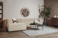 Sohome 2,5-zits Loungebank 'Moiré' Links, kleur Crème - thumbnail