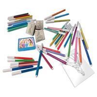 Multiprint Disney princess kleurset met stempels, 41dlg. - thumbnail