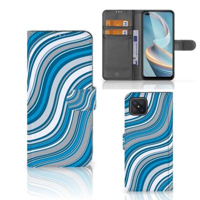 OPPO Reno4 Z | Telefoon Hoesje | Waves Blue OPPO Reno4 Z | Telefoon Hoesje | Waves Blue