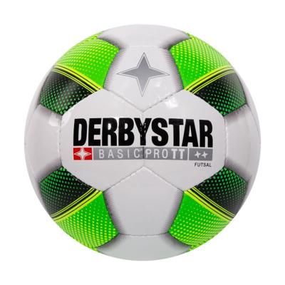Derbystar Futsal Basic Pro TT Zaalvoetbal Maat 4 Wit Groen Zwart