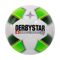 Derbystar Futsal Basic Pro TT Zaalvoetbal Maat 4 Wit Groen Zwart - thumbnail