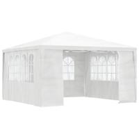 Partytent met zijwanden professioneel 90 g/m 4x4 m wit - thumbnail