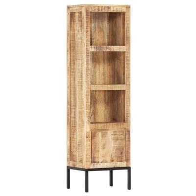 vidaXL Hoge kast 38x30x137 cm massief ruw mangohout