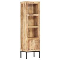vidaXL Hoge kast 38x30x137 cm massief ruw mangohout - thumbnail