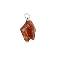 Ruben Robijn Edelsteenhanger calciet rood ruw (1 st) - thumbnail