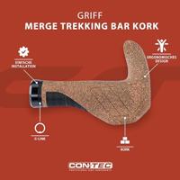 CONTEC handvatten "merge trekking bar kork" ct grips merge trekking bar cork, 140mm - thumbnail