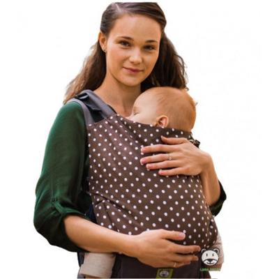 Luna Dream draagzak Grow Up Polka Dot katoen bruin/wit