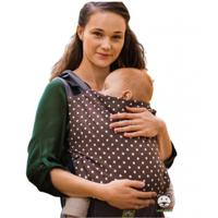 Luna Dream draagzak Grow Up Polka Dot katoen bruin/wit - thumbnail