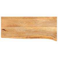 Tafelblad met natuurlijke rand 70x30x3,8 cm massief mangohout - thumbnail