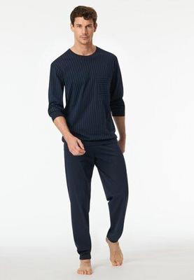 Schiesser Schiesser Pyjama Long dark blue 182197 52/L