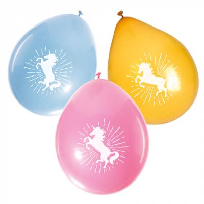 Ballonnen Unicorn set a 6 stuks Ø25cm