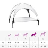 VidaXL Hondenbed zilvergrijs 90 x 81 x 80,5 cm staal - thumbnail