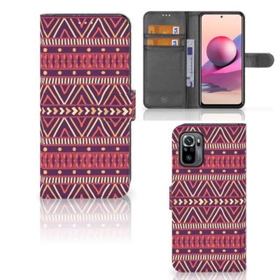 Xiaomi Redmi Note 10S | 10 4G | Poco M5s | Telefoon Hoesje | Aztec Paars