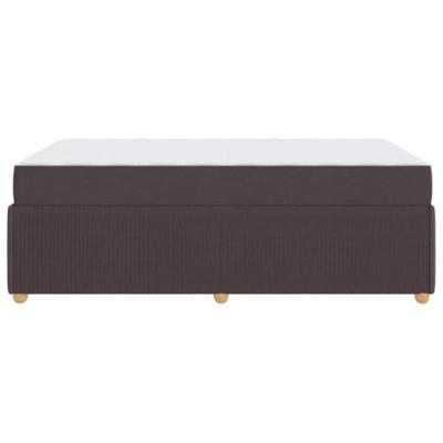Bedframe met matras met matras Donkerbruin 120 x 190 cm Stof