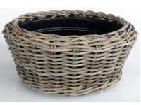 Bloempot Drypot Terrasschaal Rotan D30H12 cm Van der Leeden - Van der leeden - thumbnail