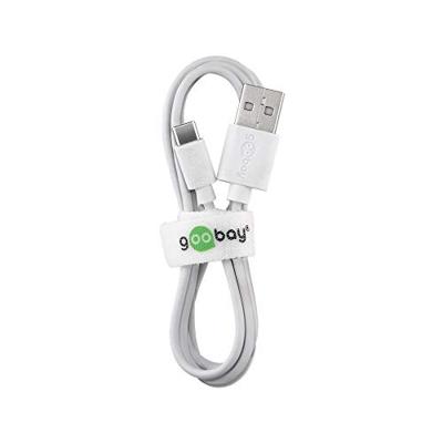 Goobay USB-C laadkabel 1m wit - 9550305 Goobay USB-C laadkabel 1m wit - 9550305