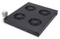Digitus DN-19 FAN-4-HO-SW 19 inch 4 x Ventilator voor patchkast 1 HE Zwart - thumbnail