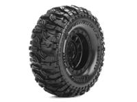 Louise CR Mallet 1/18 & 1/24 Scale 1.0 Crawler Tire Super Soft / Black Rim - Hex 7mm - thumbnail