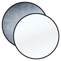 BRESSER TR-8 Reflectiescherm zilver/wit 110cm rond - thumbnail